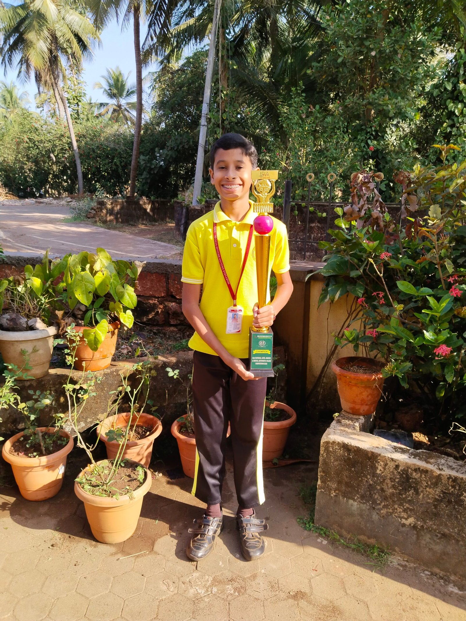 Leon Saldanha- Champion in 21st National Level Abacus and mental arithmetic online competition – 2026